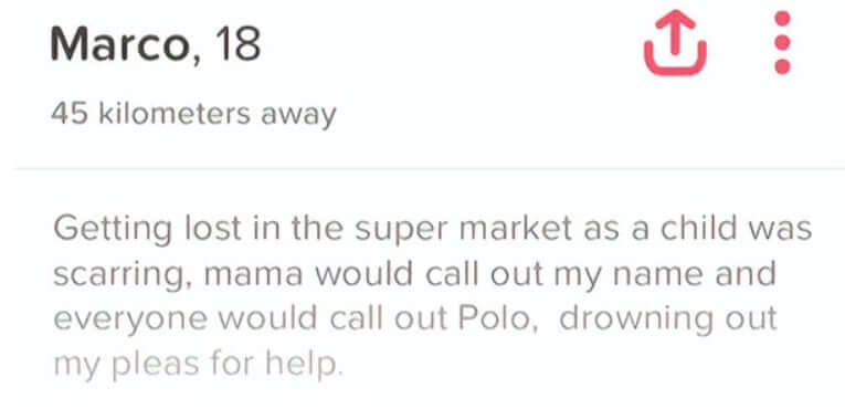 Short funny introduction tinder