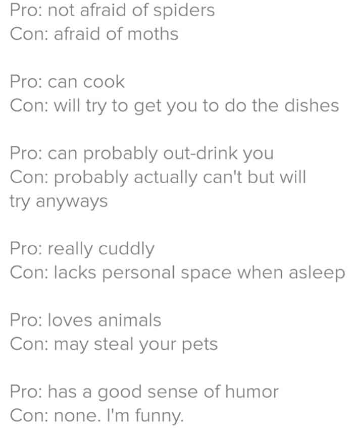 30+ Funny Tinder Bios - Boost Your Tinder Match Success Rate 66