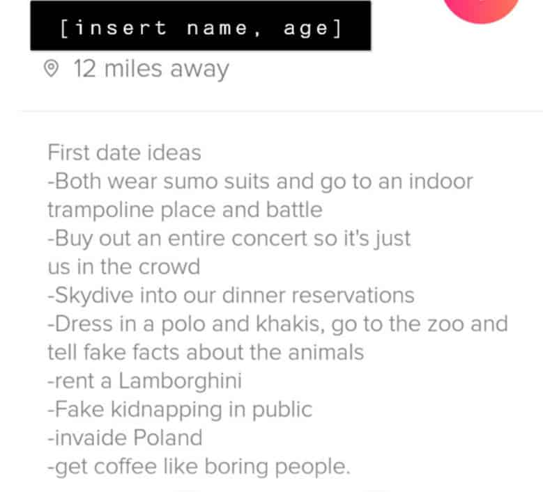 30+ Funny Tinder Bios - Boost Your Tinder Match Success Rate 75