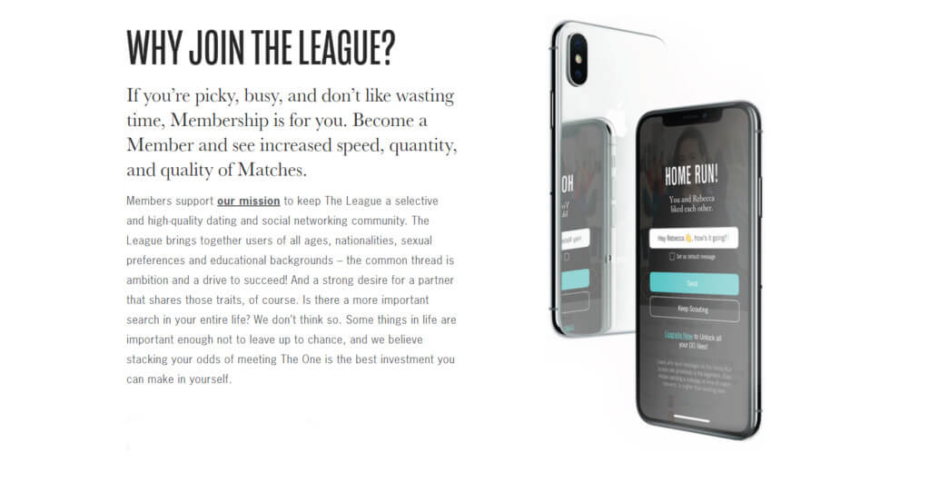 la dating app the league review