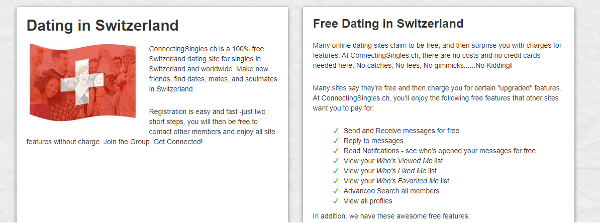 free english dating site in switzerland