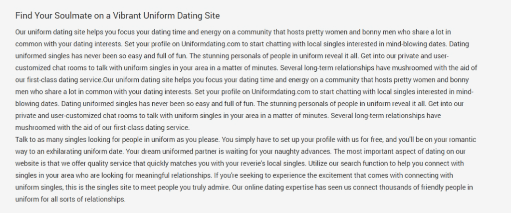 Uniform Dating Review ([year]) - Big Love or a Big Scam? 10