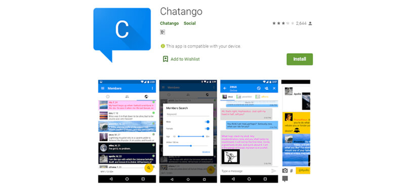 Mobile App chatango