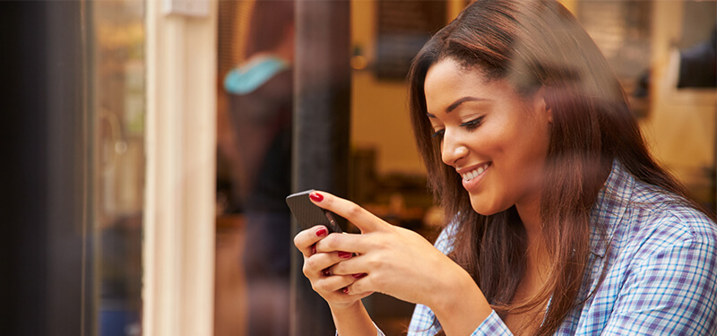 Woman Using Mobile Phone