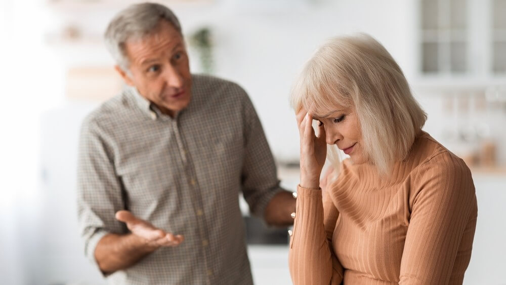 mature couple having relationship issues