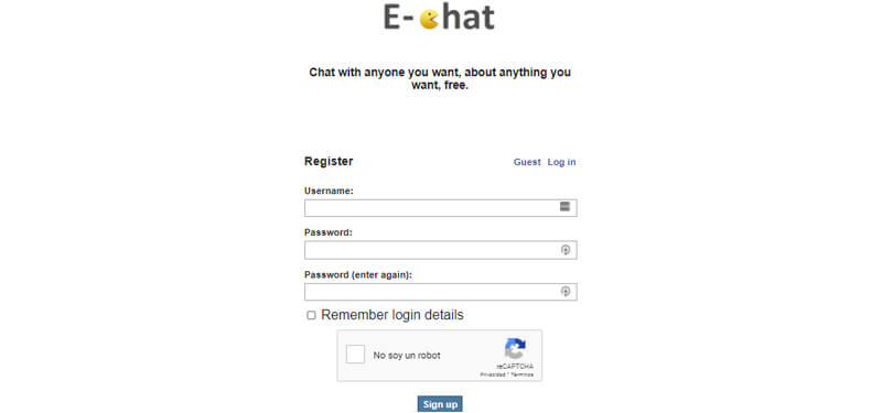  E-Chat sign up