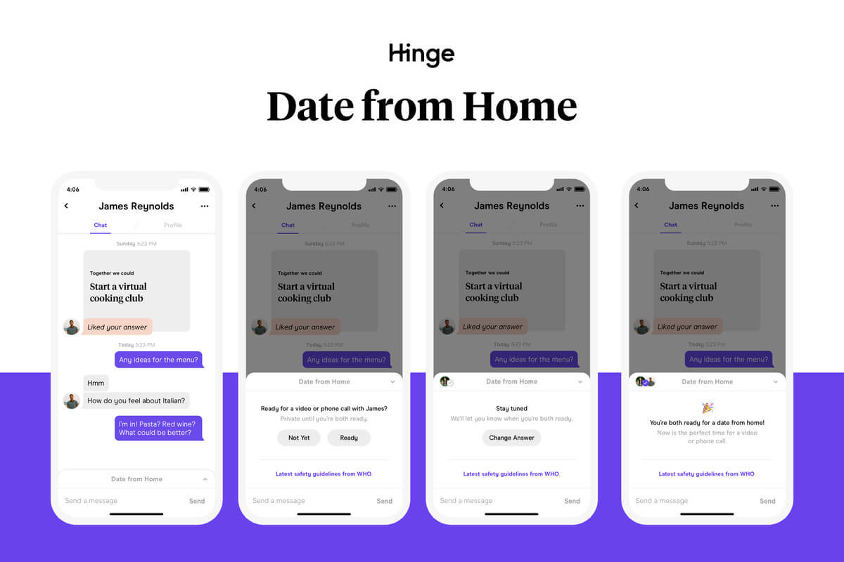 Hinge will let people tap a button to say they're ready for a video call  date - The Verge