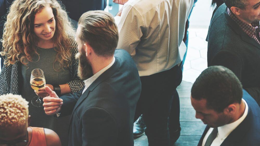 close up photo of people networking in an event