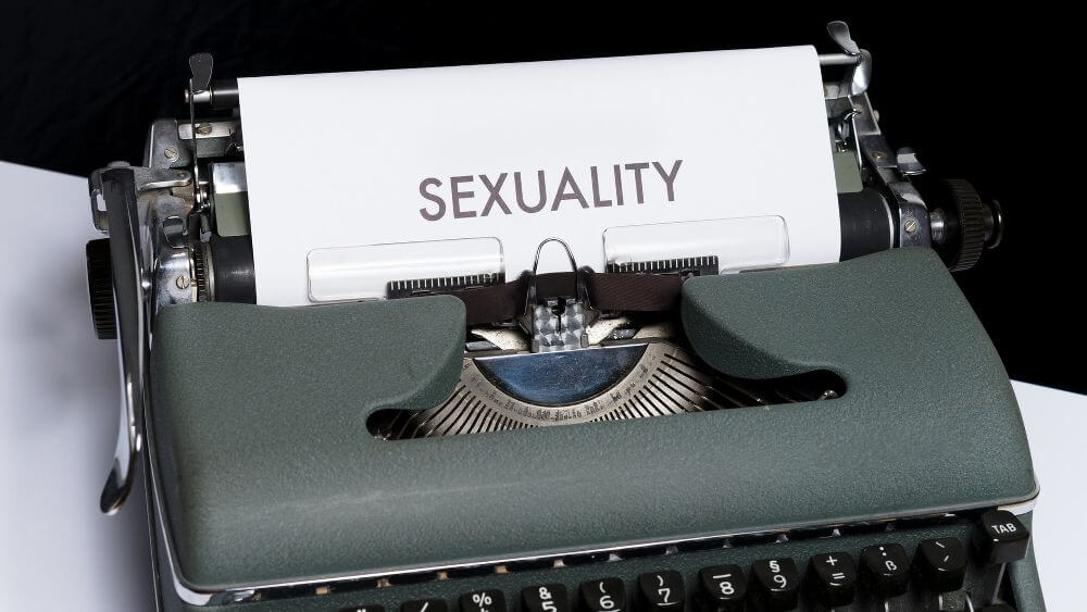 SEXUALITY typed on a typewriter