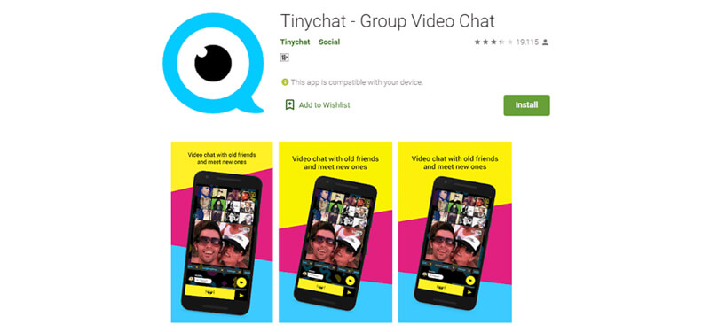 Tinychat mobile app