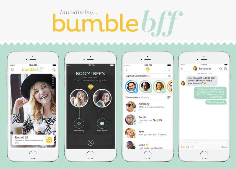 Friendship-Forming Apps : Bumble BFF